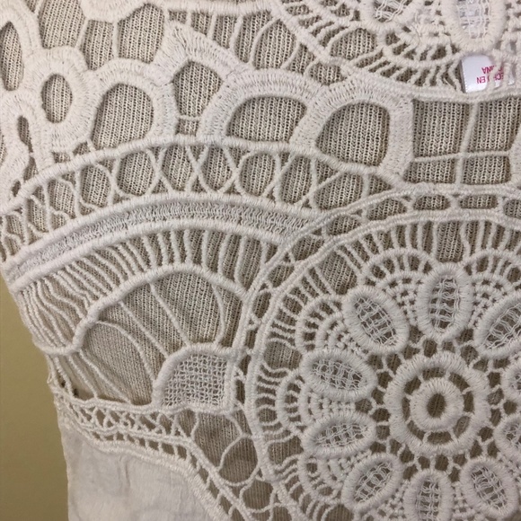 Xhilaration Boho Cream Crochet Top, NWT, XS - Picture 3 of 4